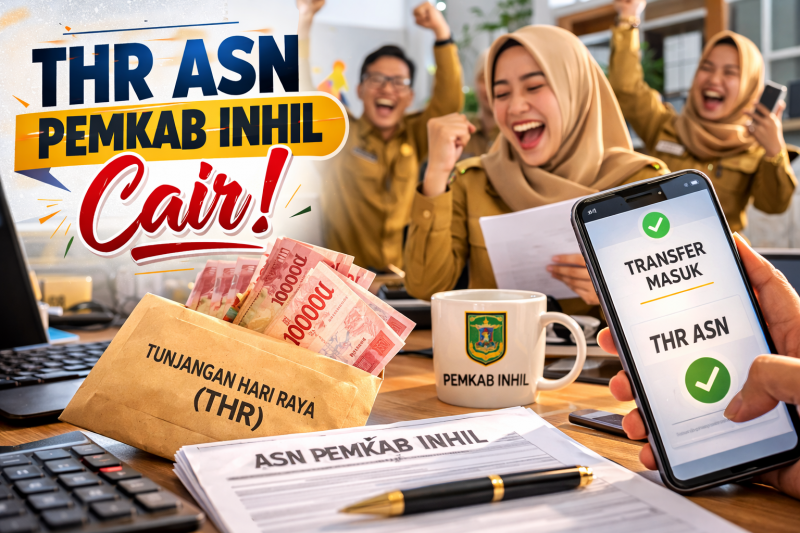 Alhamdulillah, Perbup Inhil Sudah Terbit, THR ASN Segera Cair