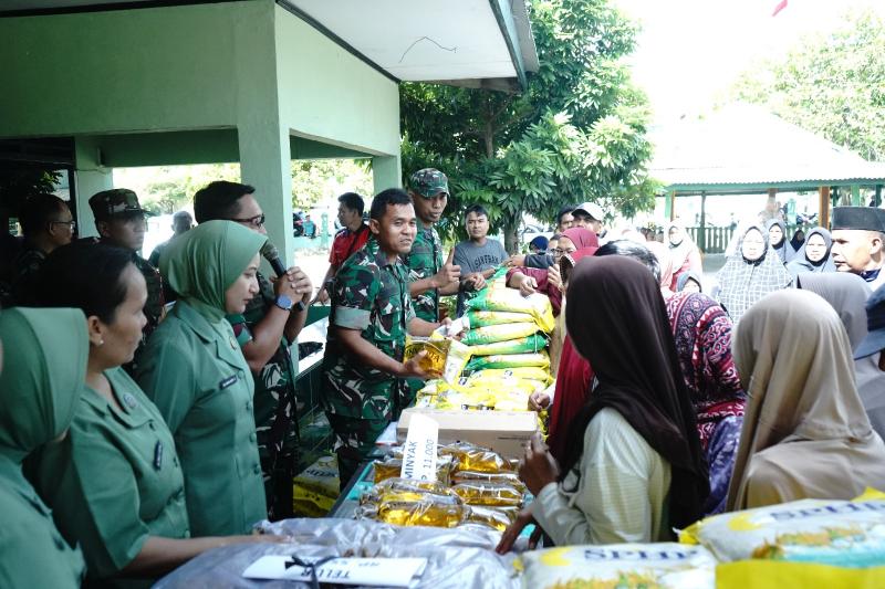 Kodim 0322/Siak Gelar Bazar Ramadhan TNI Serentak, Ringankan Beban Prajurit dan Masyarakat
